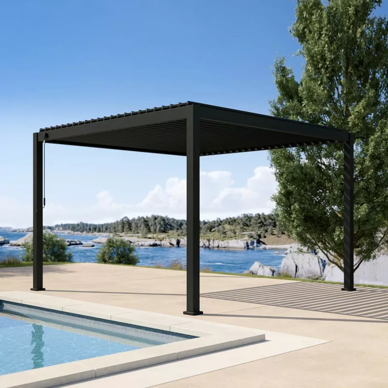Säädettävä säleikkökattopergola