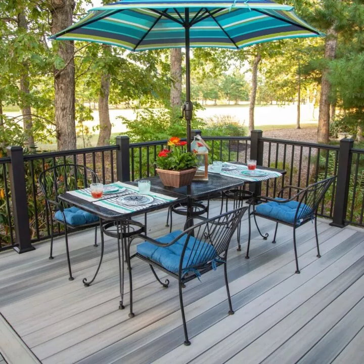 Alumiininen terassikaide