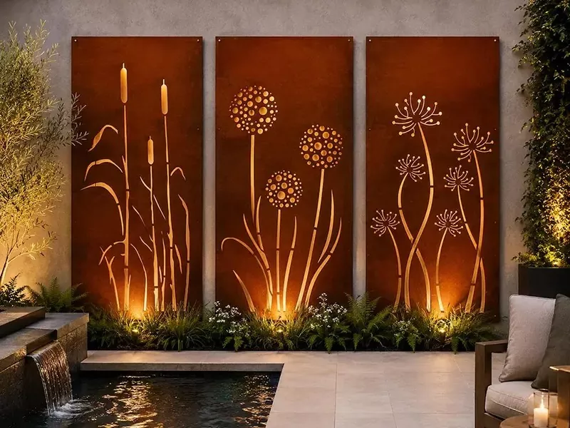 Corten Steel Privacy Screen