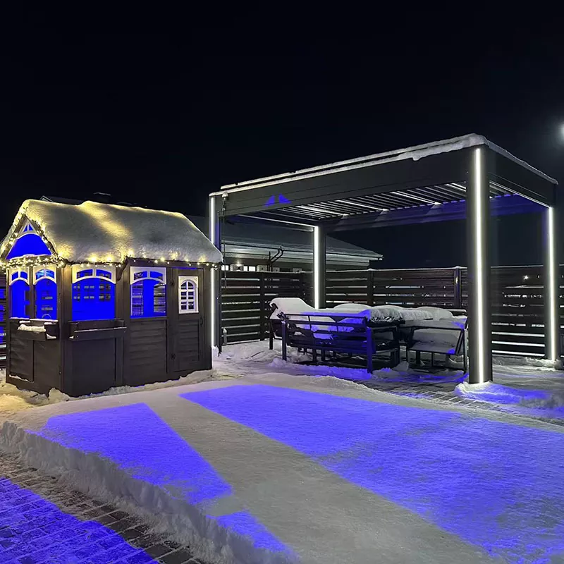 Lumikuorma alumiinipergola